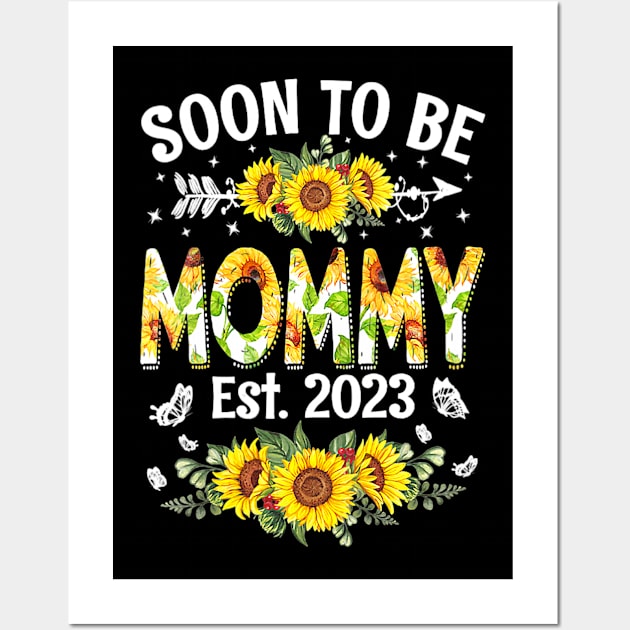 Soon To Be Mommy 2023 Sunflower Wall Art by tabbythesing960